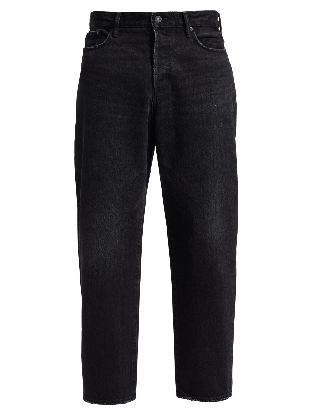 

Широкие зауженные джинсы Jeffries Moussy Vintage, черный