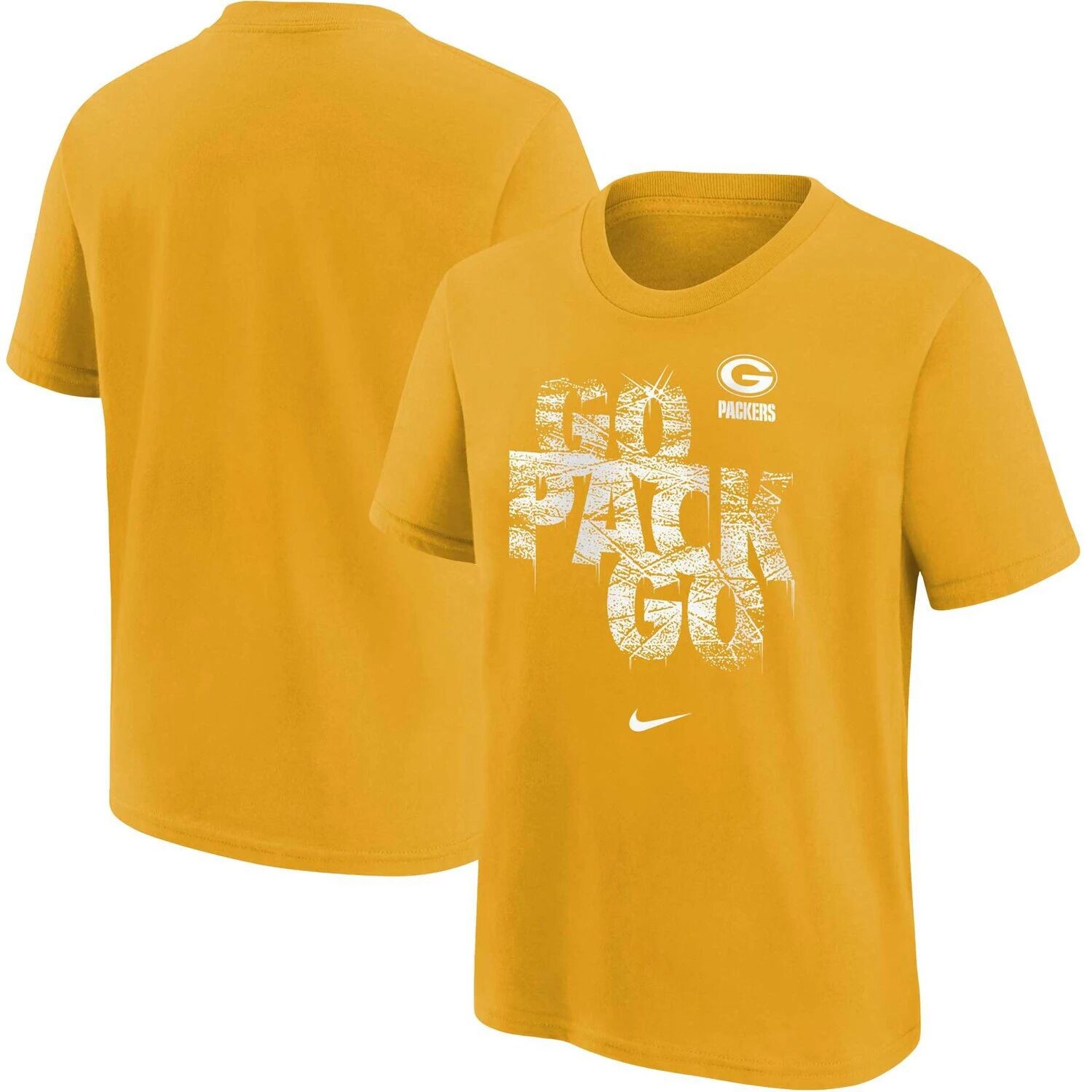 

Молодежная футболка Nike Gold Green Bay Packers Local Nike