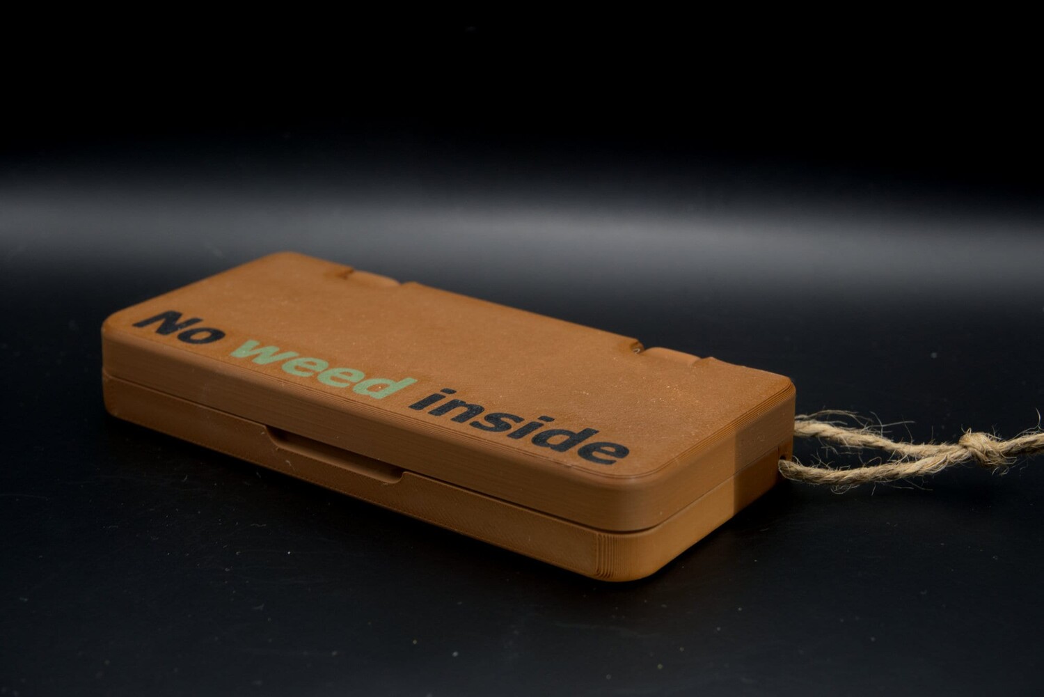 

Kein gras in der Box braun, Gelenk Case, Ganja, 3D-Druck Kifferzubehör, Transportbox für Zigaretten, Cannabis, Weed Box