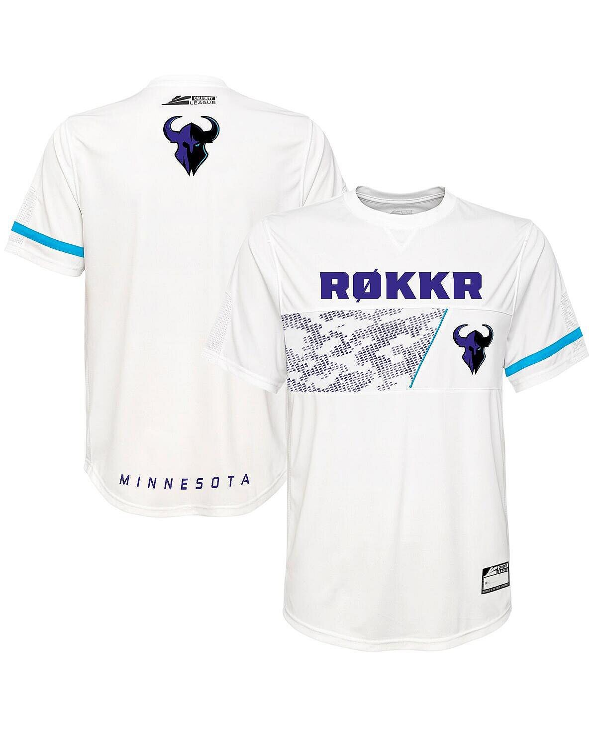 

Мужское белое аутентичное джерси Minnesota Rokkr белого цвета Outerstuff