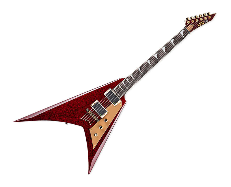 Электрогитара ESP LTD KH-V Kirk Hammett Signature Guitar - Red Sparkle