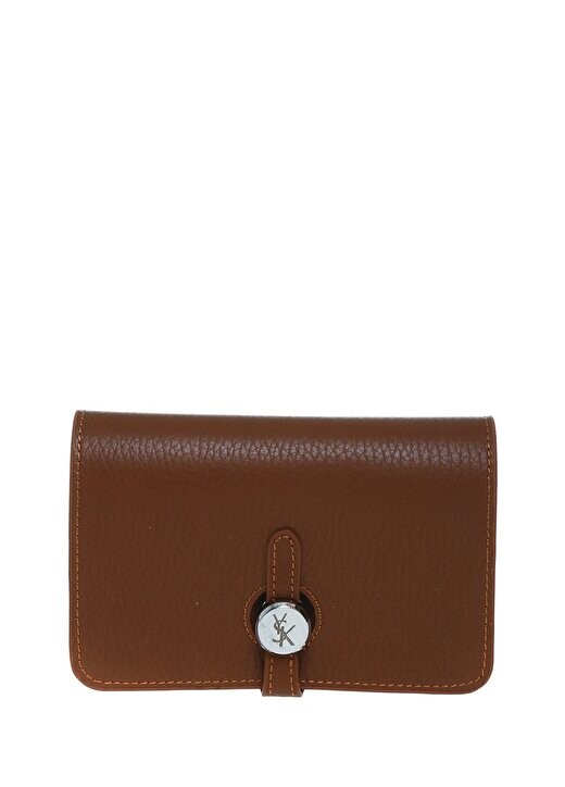 

Светло-коричневый женский кожаный кошелек Ysk, загар