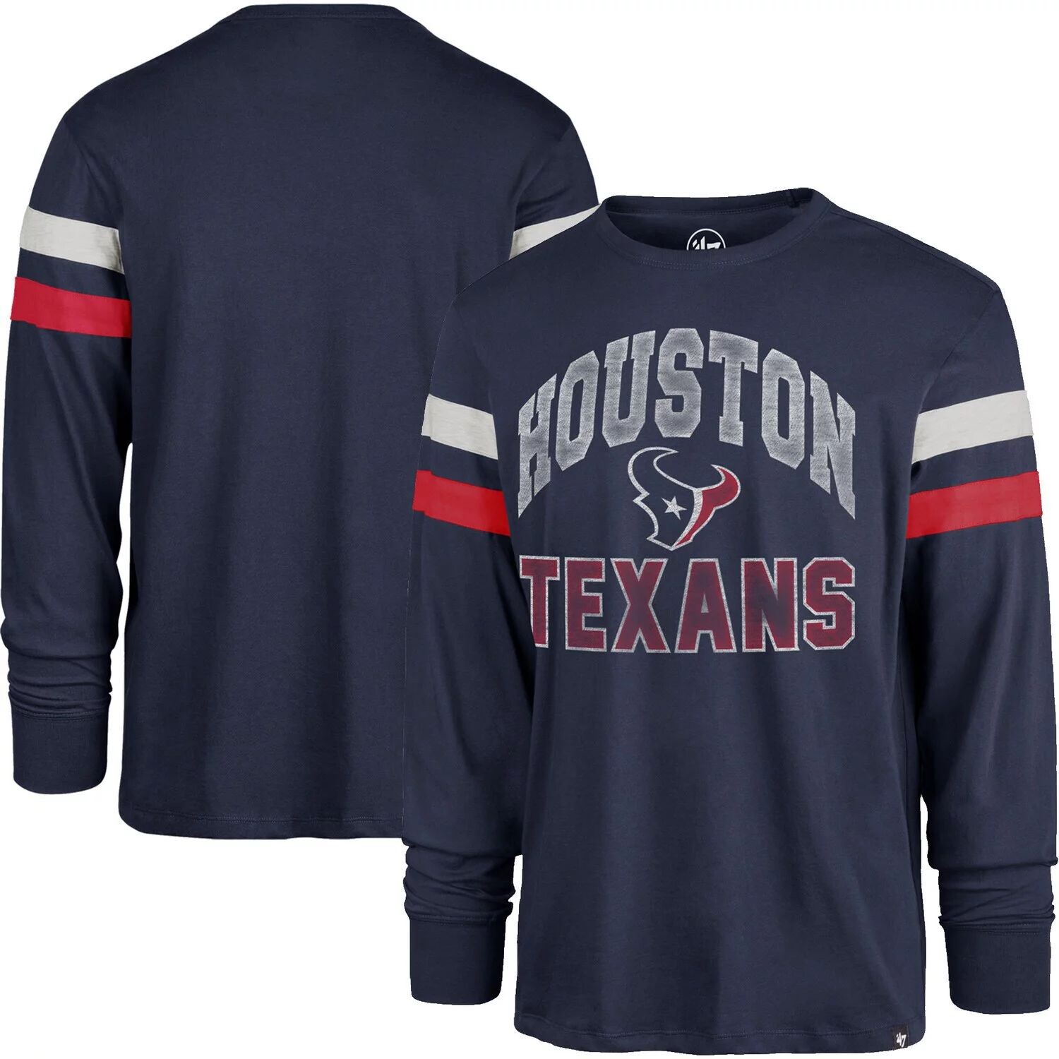 

Мужская темно-синяя футболка с длинным рукавом '47 Houston Texans Irving, Синий
