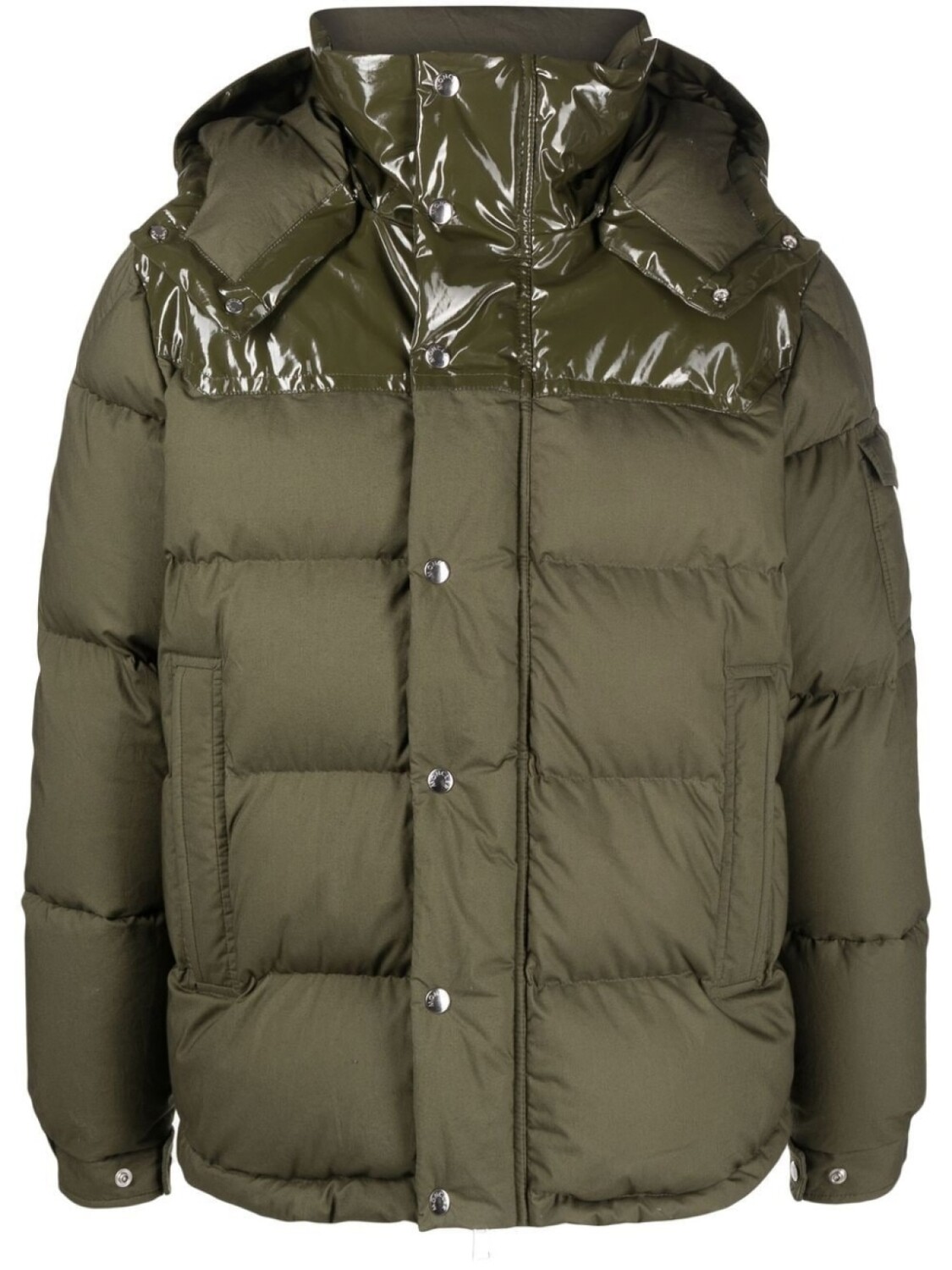 

Moncler пуховик Chardon с капюшоном, зеленый