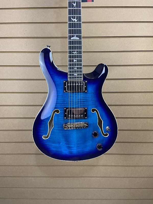 цена Электрогитара PRS SE Hollowbody II Electric Guitar - Faded Blue Burst w/ OHSC + FREE Shipping #782
