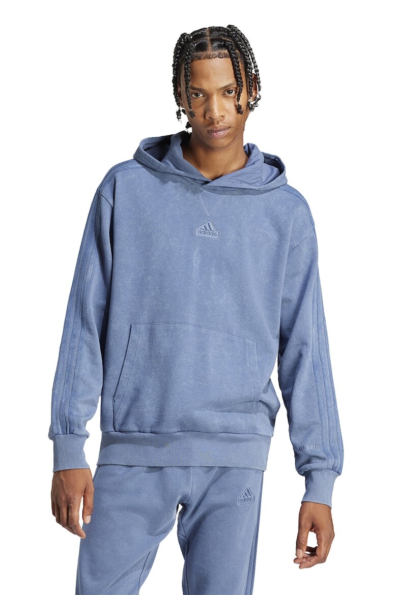 

Хлопковая толстовка с карманом-кенгуру Adidas Sportswear, синий