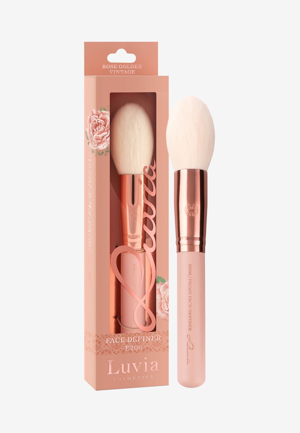 

Кисти для макияжа Prime Face Definer Luvia Cosmetics, цвет nude