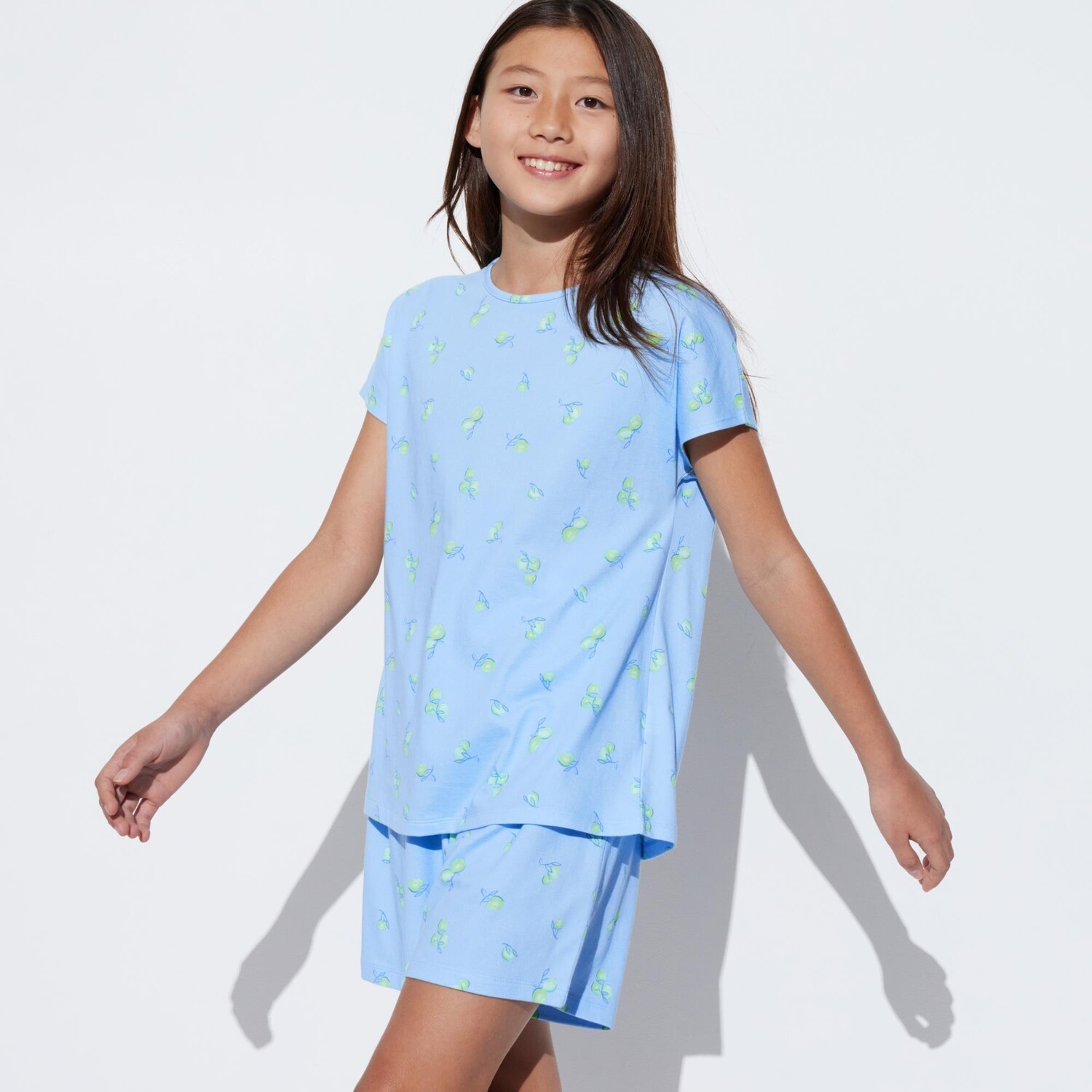 

Комплект UNIQLO AIRism из смесового хлопка с короткими рукавами, синий