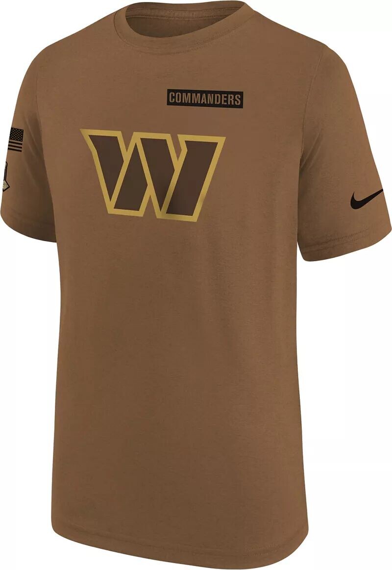 

Коричневая футболка Nike Youth Washington Commanders 2023 Salute to Service