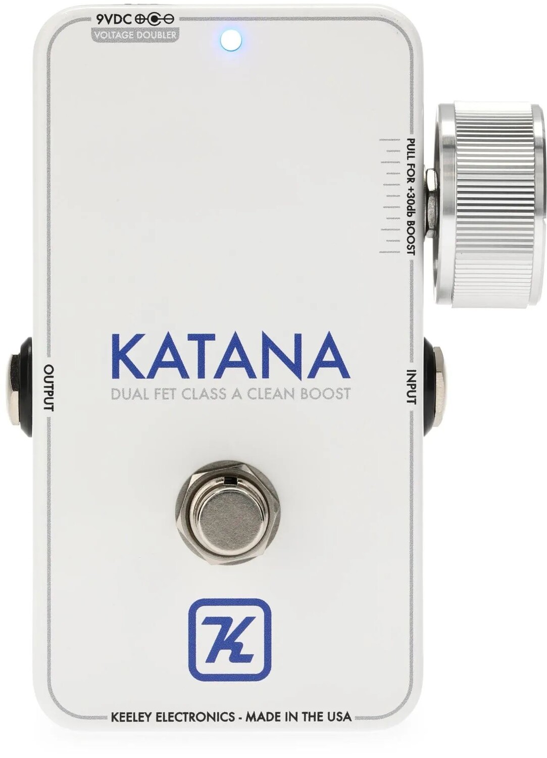 

Педаль Keeley Katana Clean Boost — белый цвет