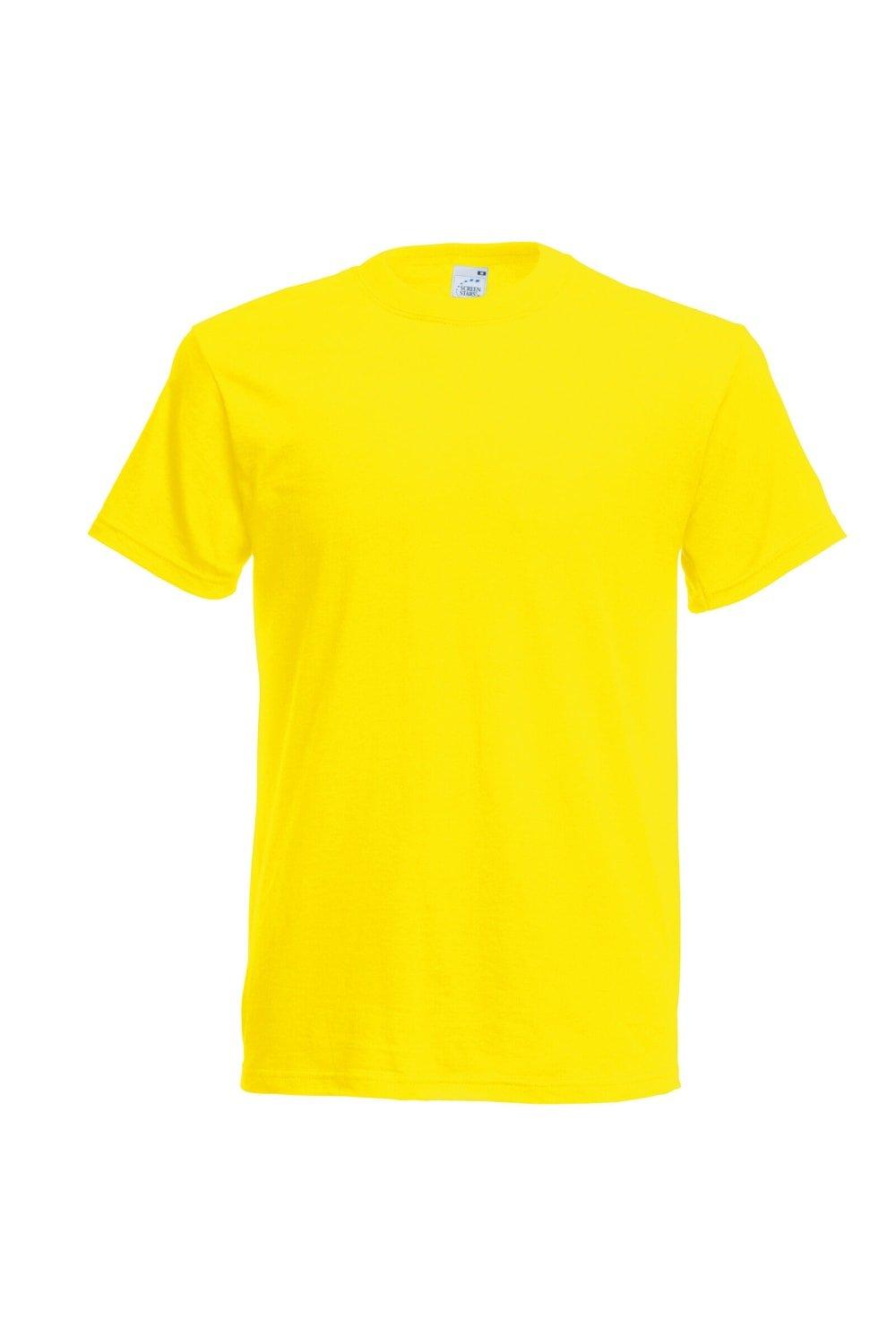 Оригинальная футболка с коротким рукавом Fruit of the Loom, желтый