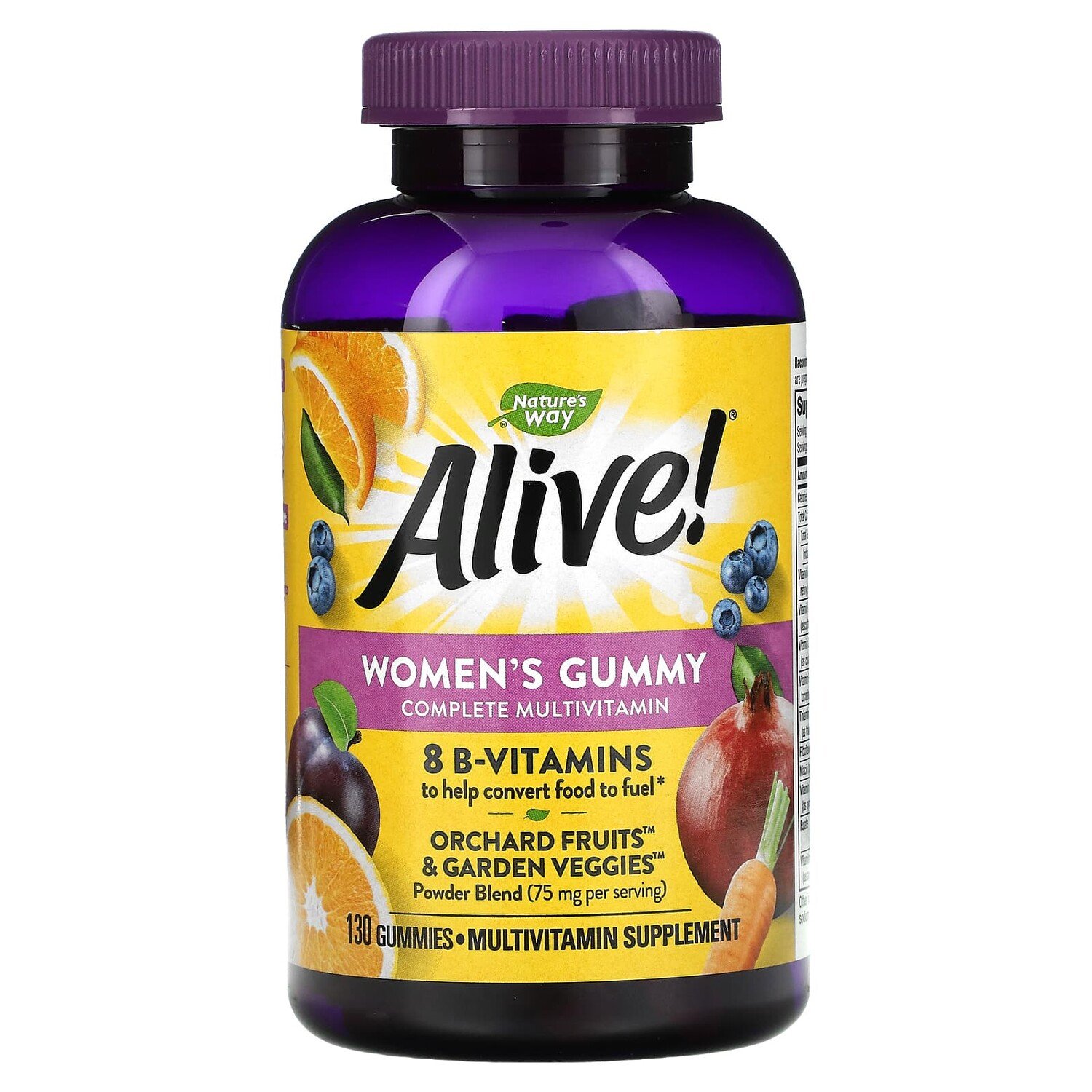 

Alive! комплексная мультивитаминная добавка для женщин, ягодный вкус, 130 жевательных конфет, Nature's Way
