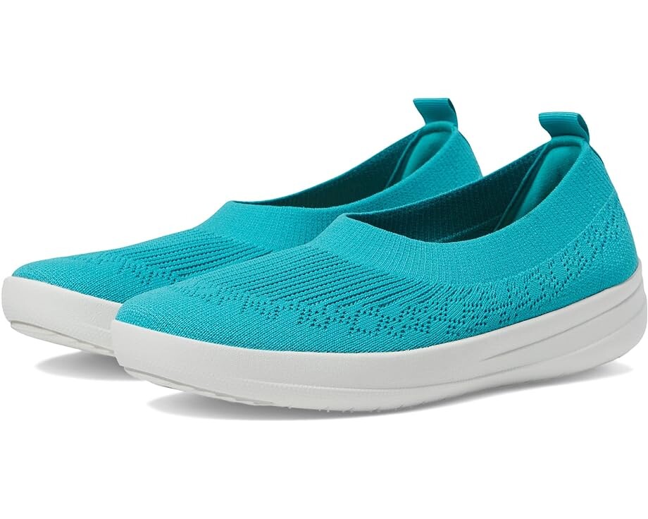 

Кроссовки FitFlop Uberknit Slip-On Ballerina, цвет Tahiti Blue