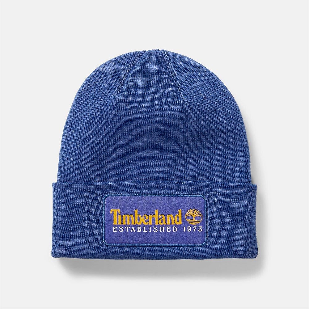 

Шапка Timberland Established 1973, синий