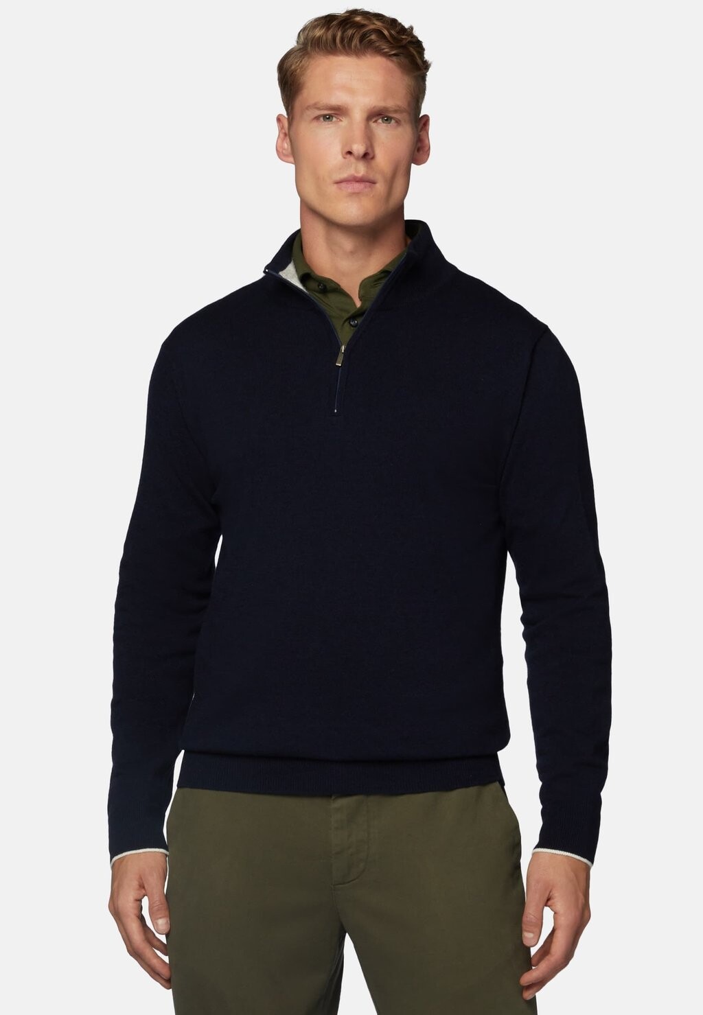 

Вязаный свитер Boggi Milano, цвет navy blue