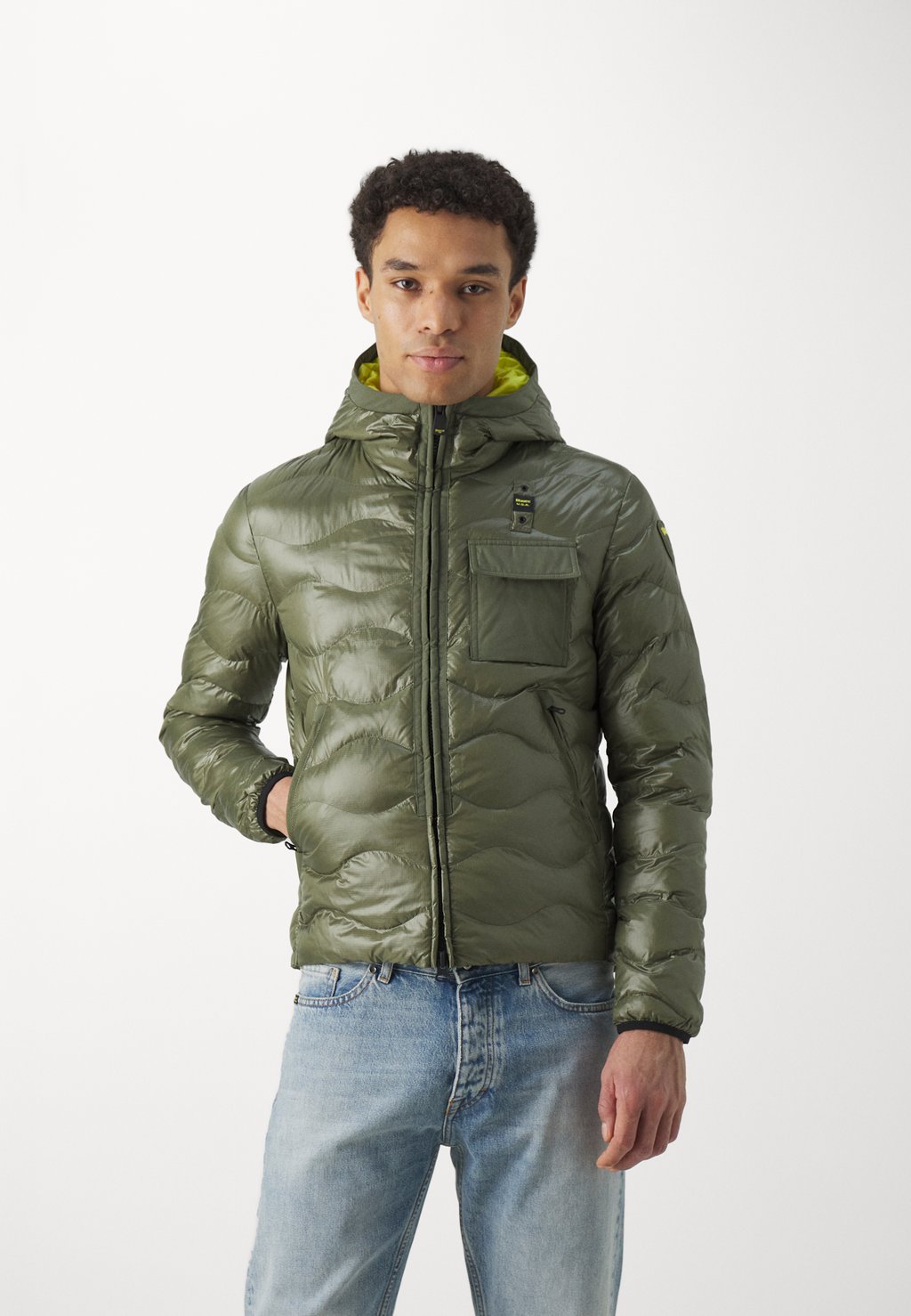 Зимняя куртка Roll Stitching Mirco Rip Blauer, цвет hedge green