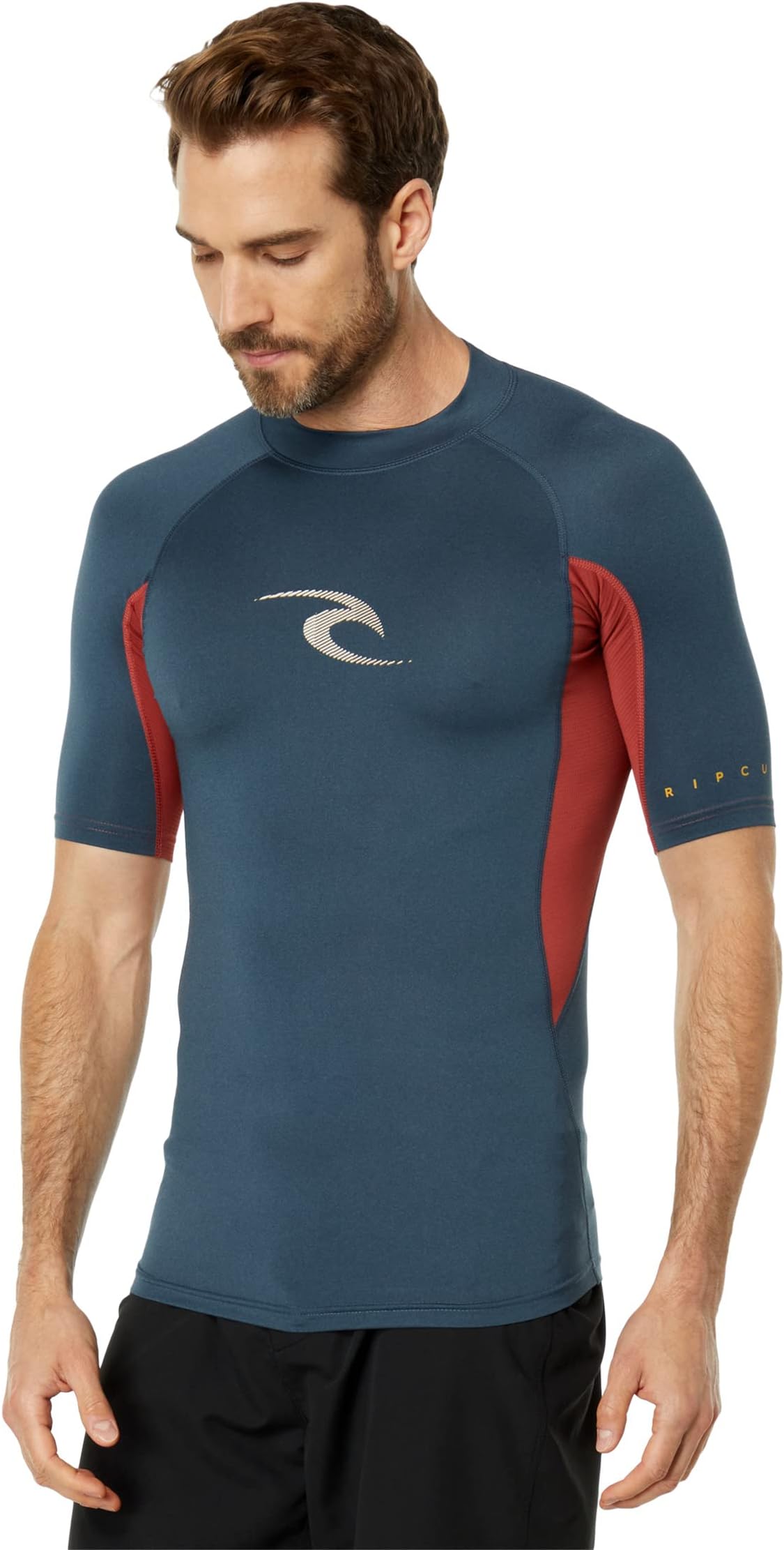 

Футболка Waves S/S Peformance Fit UV Rip Curl, цвет Navy Marle