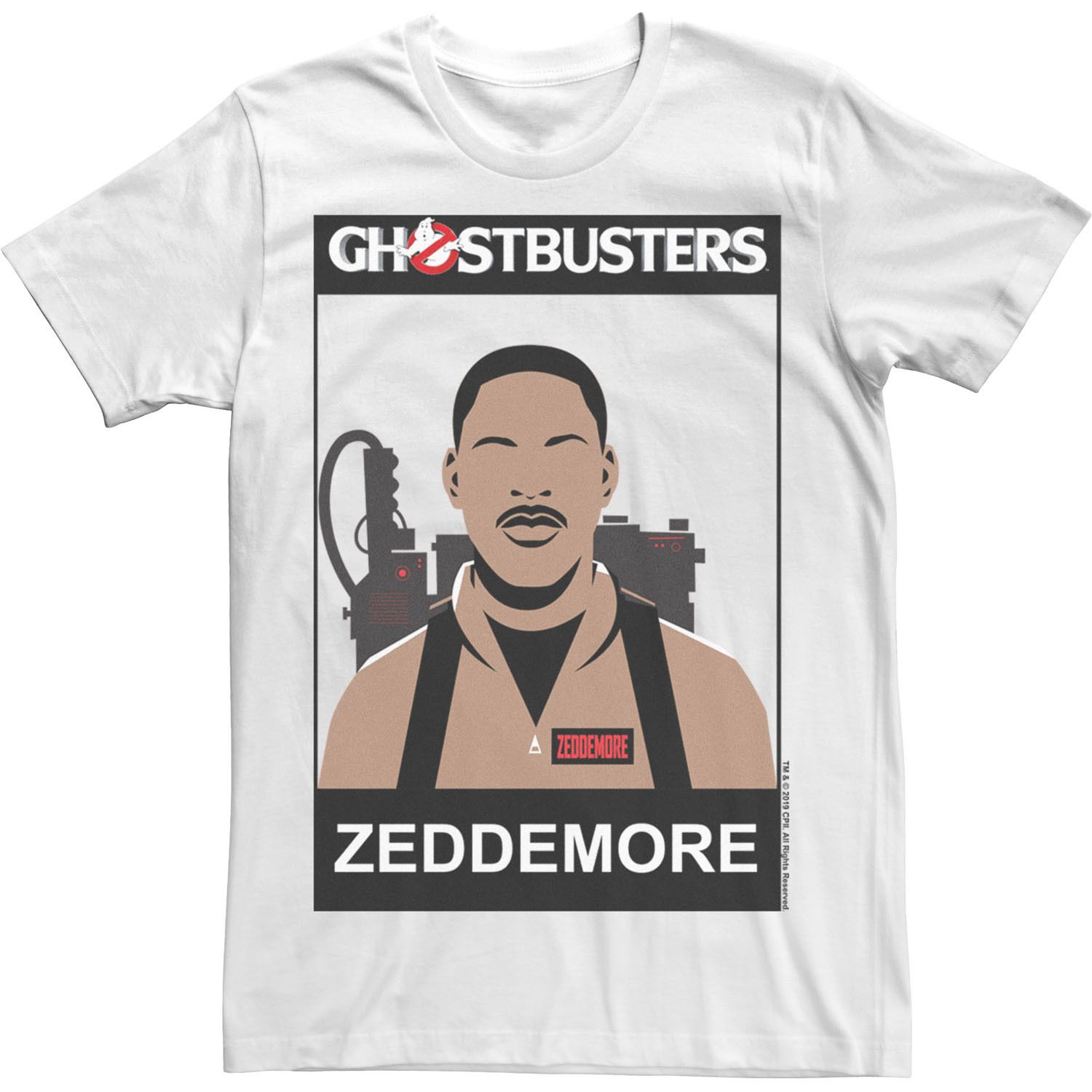 Мужская футболка с портретом «Охотники за привидениями» Zeddemore Licensed Character