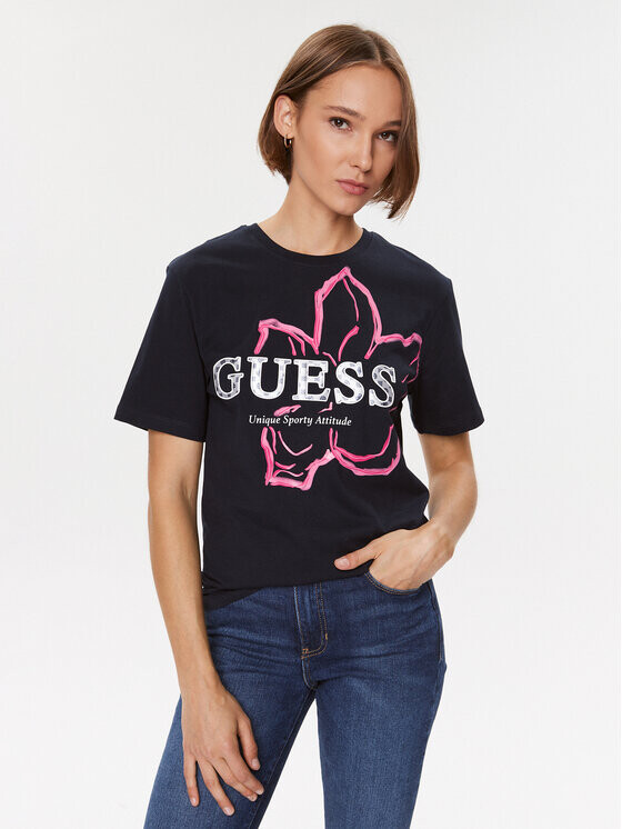 

Футболка стандартного кроя Guess, синий