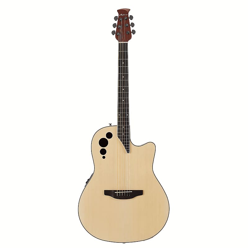 Акустическая гитара Ovation AE44-4S Applause Elite Mid-Depth Mahogany Neck 6-String Acoustic-Electric Guitar w/ABS Case