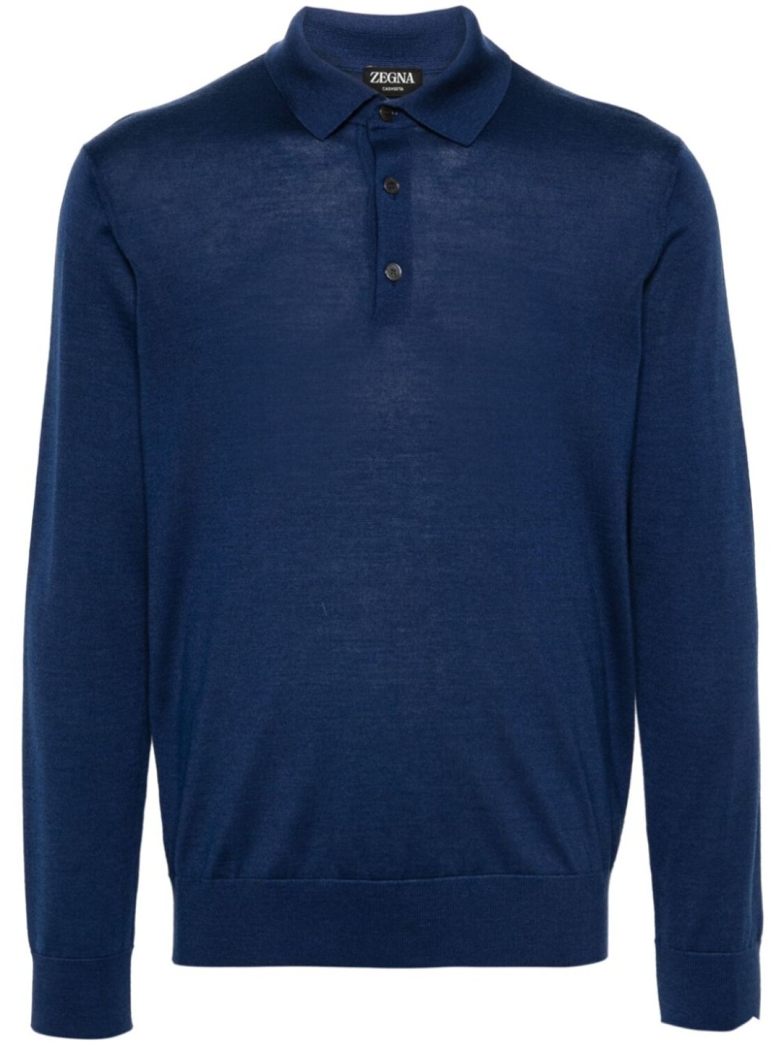 

Zegna рубашка поло в рубчик, синий