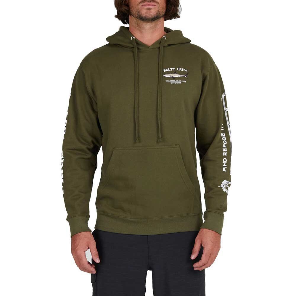 

Худи Salty Crew Bruce Fleece, зеленый