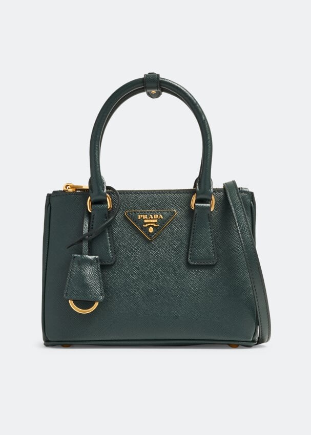 

Сумка Prada Galleria Leather Mini, зеленый