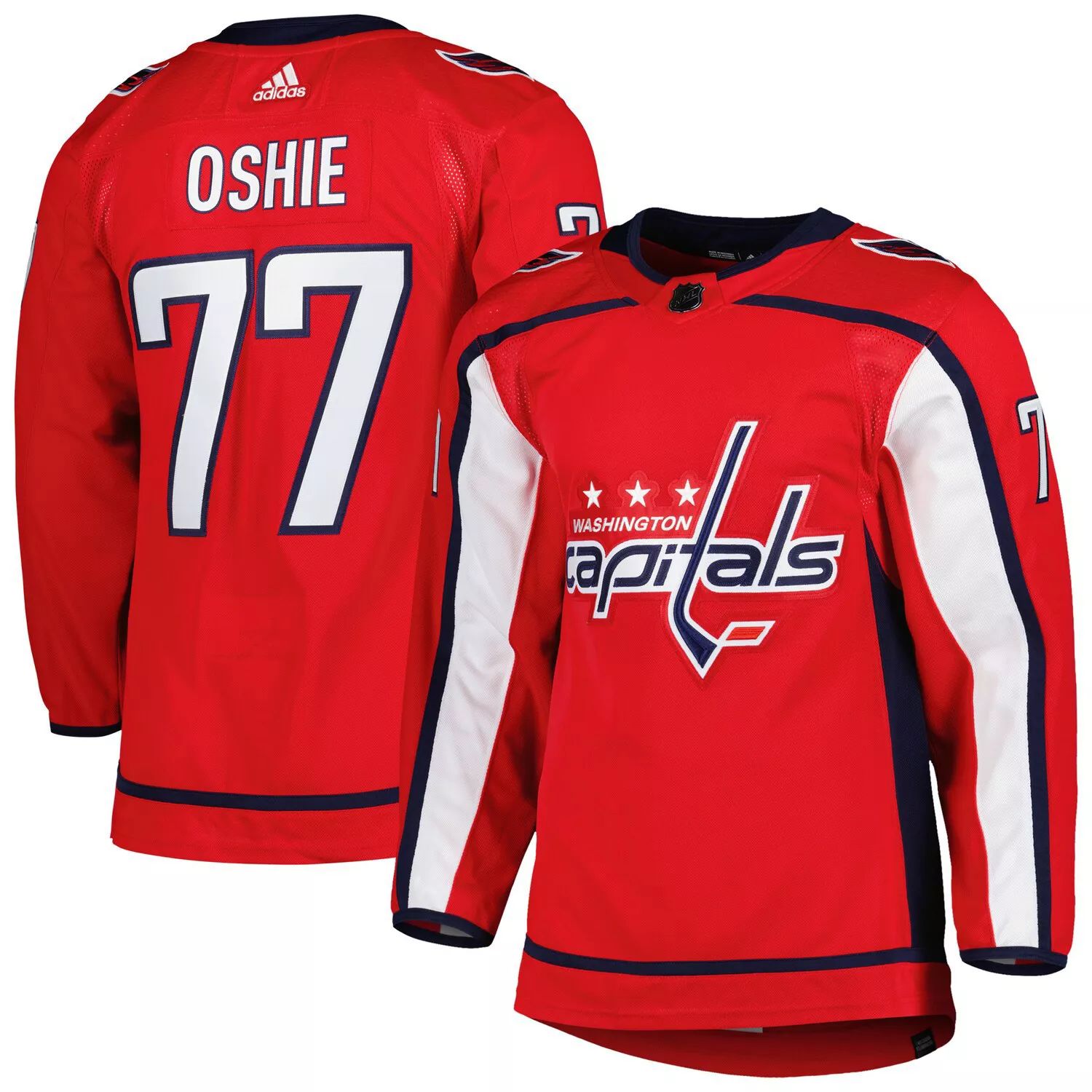 

Мужская футболка TJ Oshie Red Washington Capitals Home Primegreen Authentic Pro Player adidas