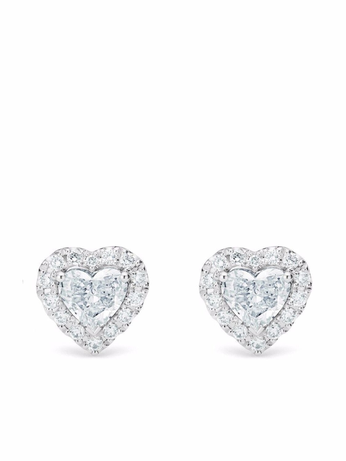 

Серьги-гвоздики Aurora из белого золота с бриллиантами De Beers Jewellers, серебряный