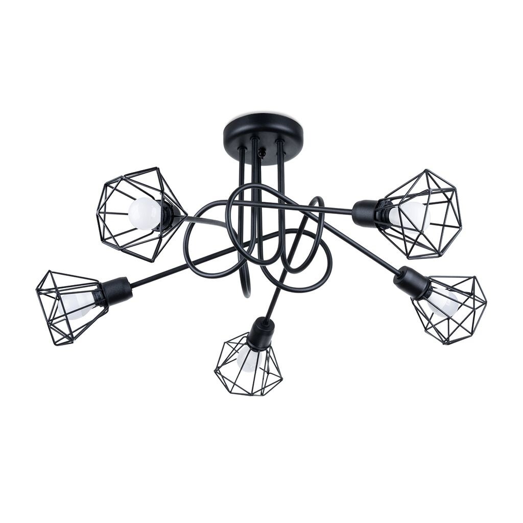

Люстра ARTEMIS 5S черная 5xE14 40W сталь 28,5x58x58см Sollux Lighting, черный