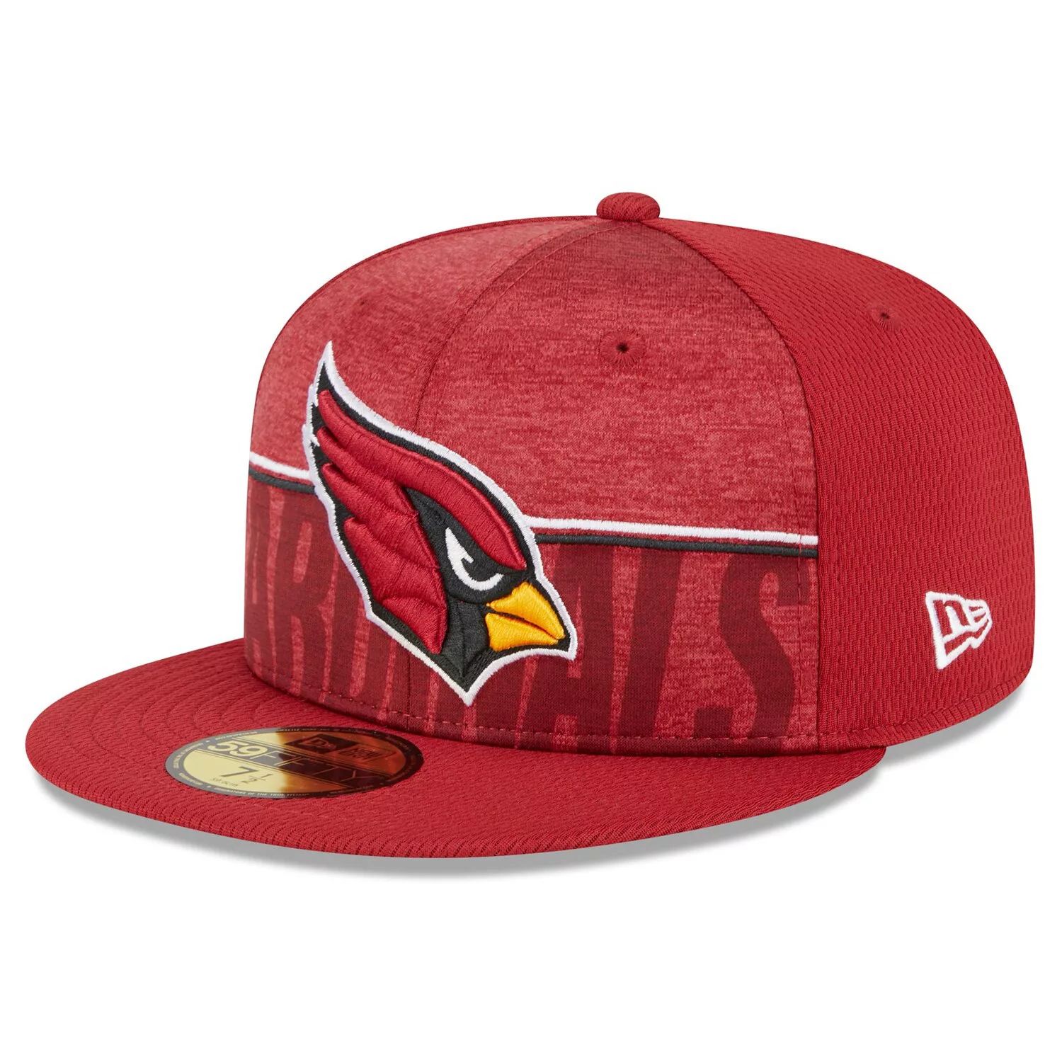 Мужская облегающая кепка New Era Cardinal Arizona Cardinals 2023 NFL Training Camp 59FIFTY мужская черная кепка cardinal arizona cardinals на драфте нфл 2022 года 59fifty new era