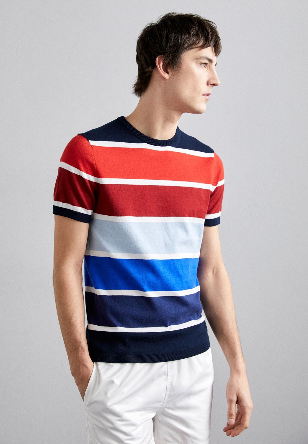 

Футболка с принтом BIG STRIPES Ron Dorff, цвет deep blue