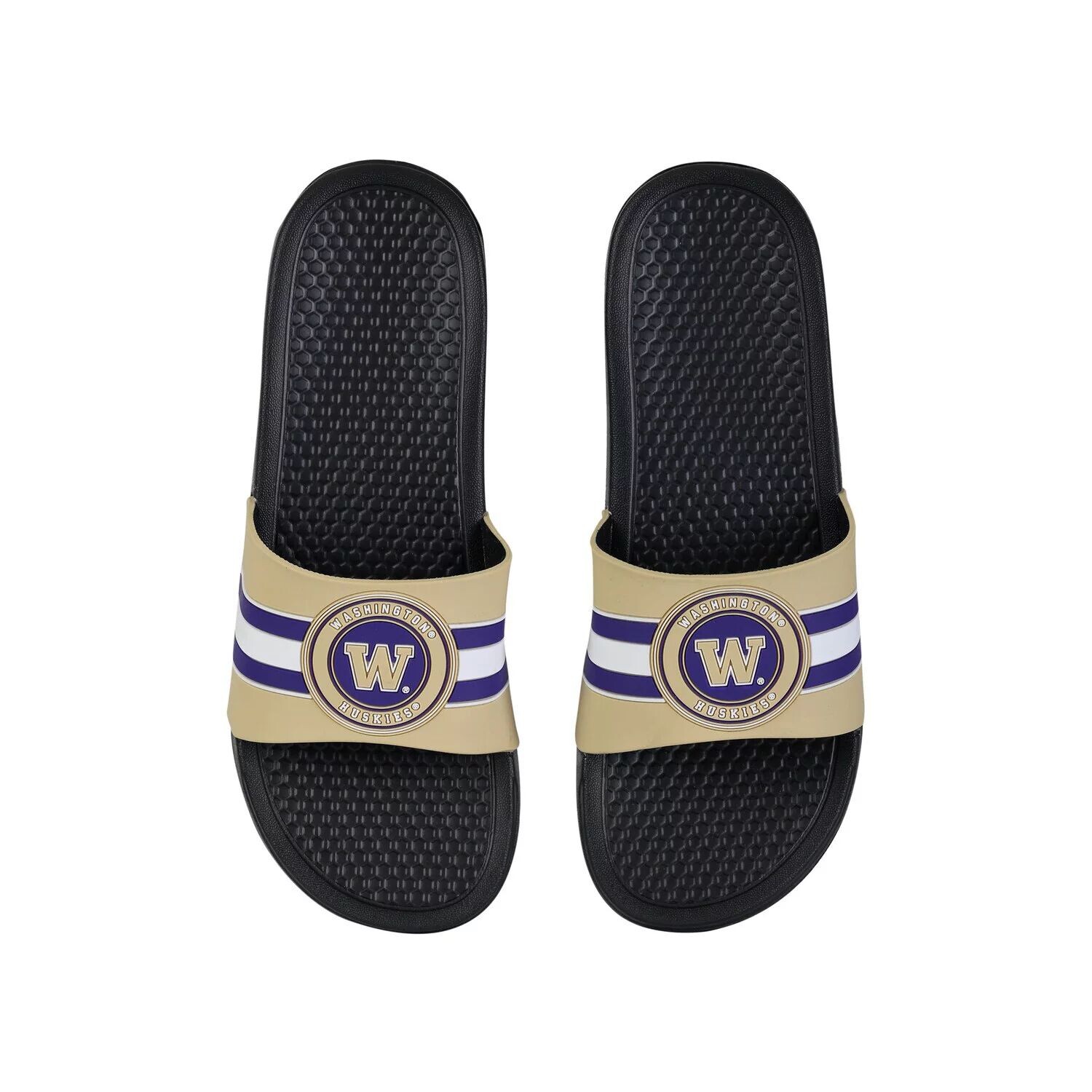 

Сандалии FOCO Washington Huskies с приподнятыми полосками и шлепанцами