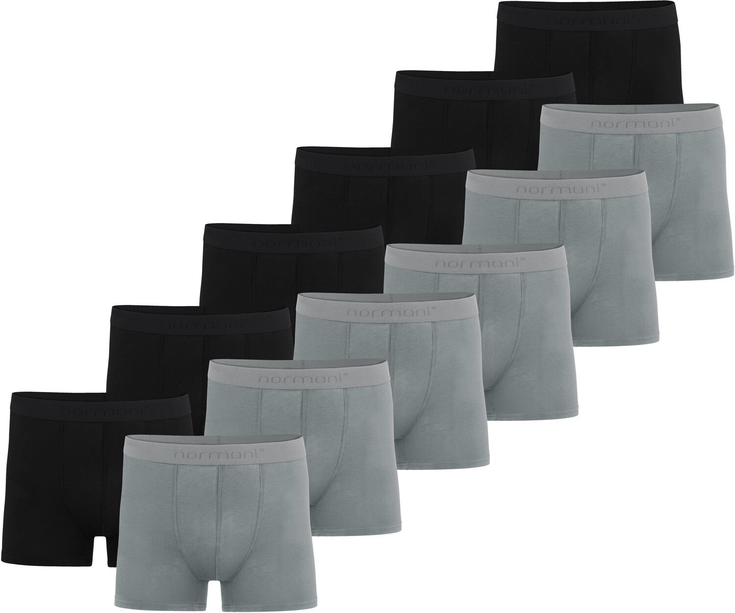 

Боксеры normani 12 Herren Bambus s, антрацит/черный