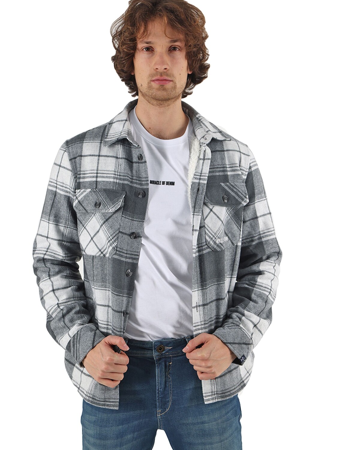 

Рубашка miracle of denim jacke, цвет Anthra Check