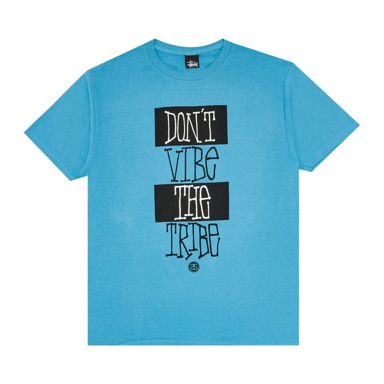 

Футболка Stussy Don't Vibe 'Steel Blue', синий