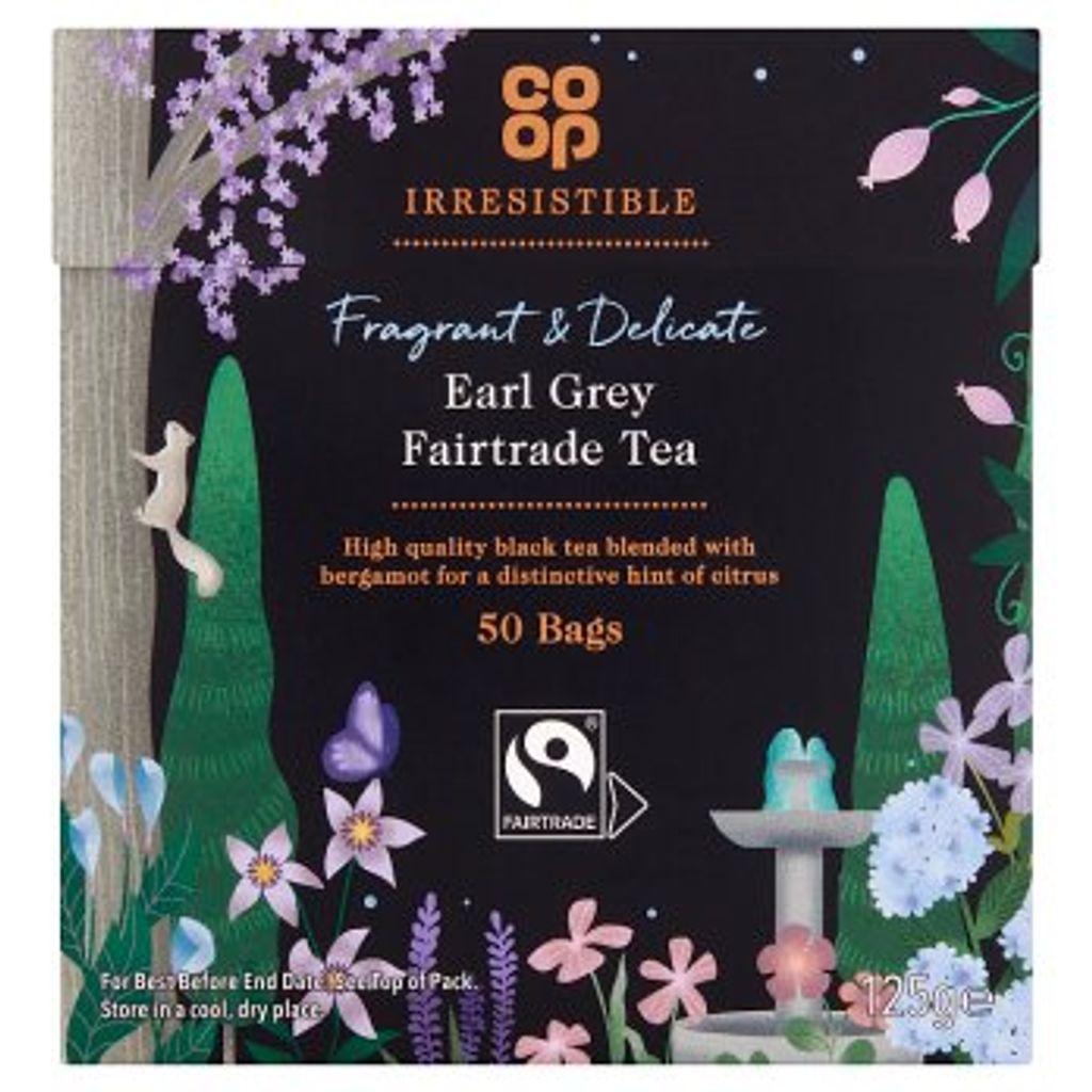 

Чай Co-op Irresistible Earl Grey Fairtrade - 50 пакетиков, 125 г Co-Operative