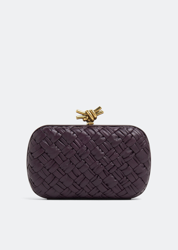 

Клатч Bottega Veneta Knot Minaudiere, фиолетовый
