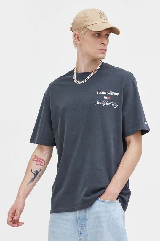 

Хлопковая футболка Tommy Jeans, серый