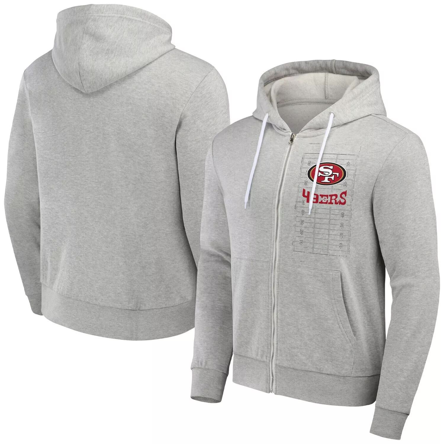 

Мужская толстовка с молнией во всю длину из коллекции NFL x Darius Rucker от Fanatics Heather Grey San Francisco 49ers Domestic