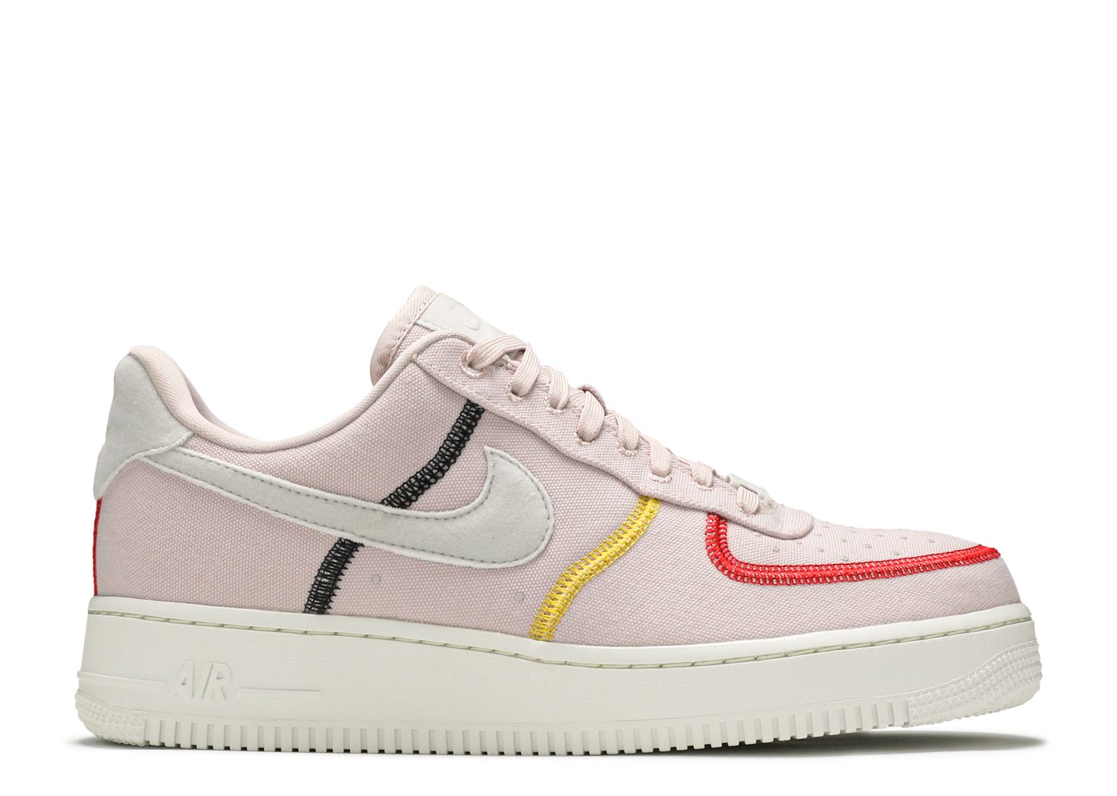 Кроссовки Nike Wmns Air Force 1 '07 Low Lx 'Stitched Canvas - Siltstone Red', красный