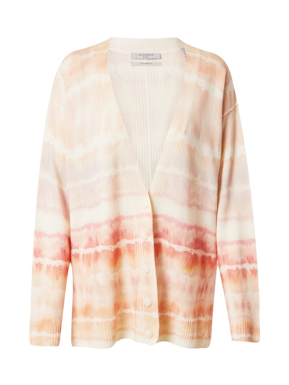 

Вязаный кардиган Allsaints Marea, розовый