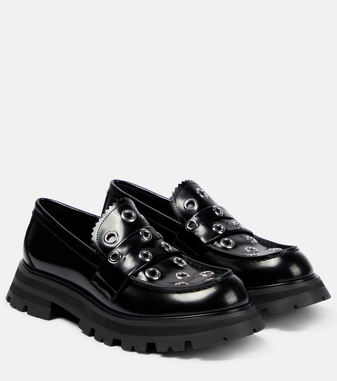 

Декорированные кожаные лоферы Wander Alexander McQueen, черный