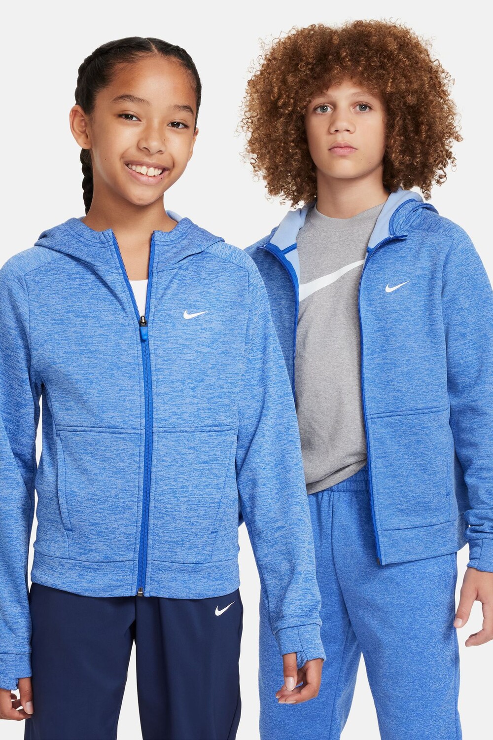 

Толстовка Therma-FIT с цветной застежкой-молнией Nike, синий