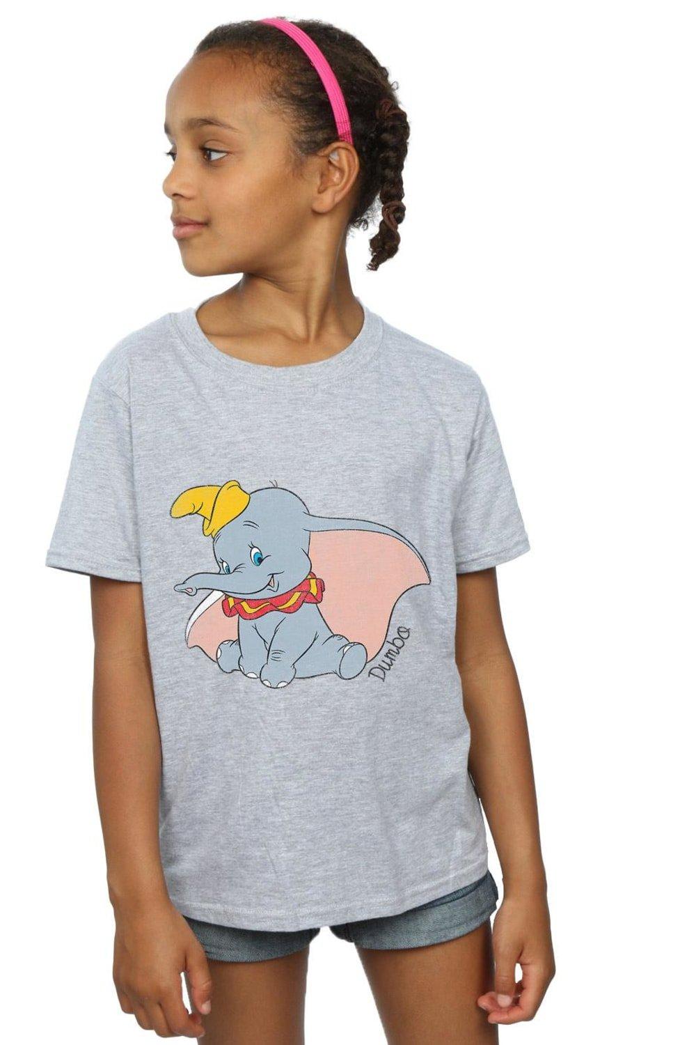 Классическая хлопковая футболка Dumbo, серый