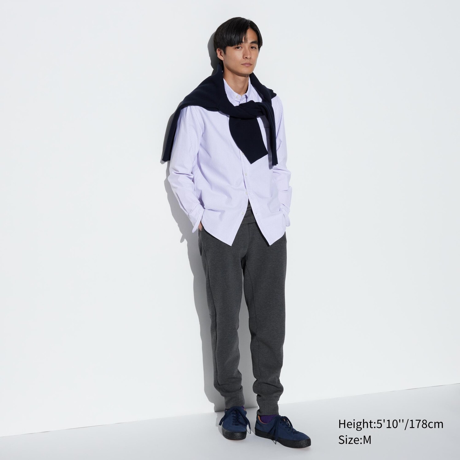

Брюки сухие эластичные (длинные) UNIQLO, темно-серый