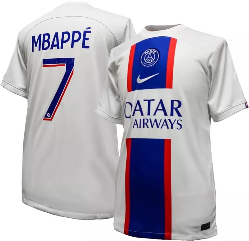 

Реплика выездной майки Nike Paris Saint-Germain Кайлиан Мбаппе #7
