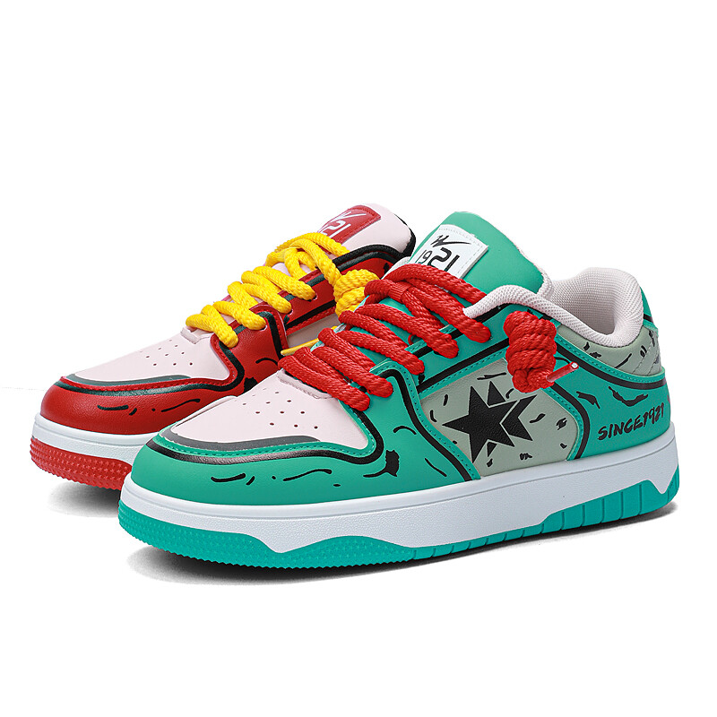 

Кроссовки DOUBLE STAR 88 Skateboarding Shoes Unisex Low-top, белый