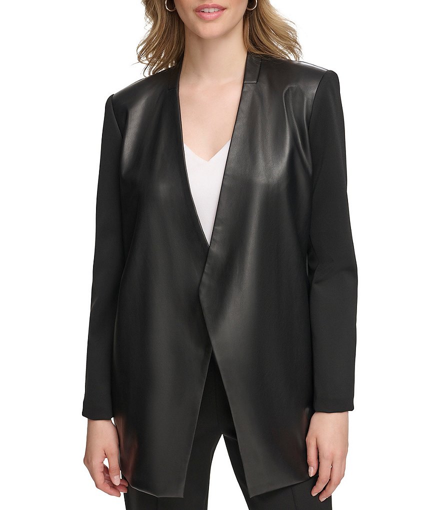 Куртка смешанного цвета с открытым передом Calvin Klein, черный