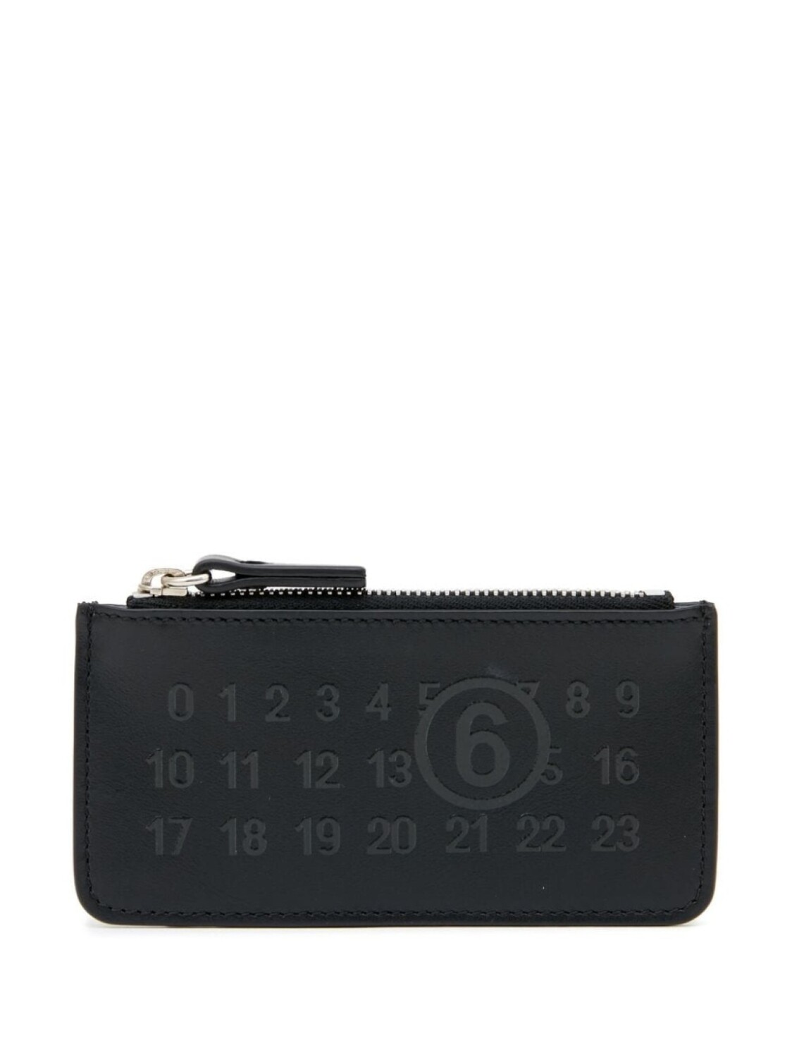 

MM6 Maison Margiela картхолдер с тисненым логотипом Numeric, черный